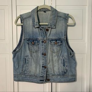 American Eagle Denim Vest size XL